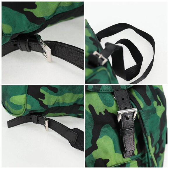 PRADA Backpack Nylon Green Silver Auth 129748V - Picture 16 of 16